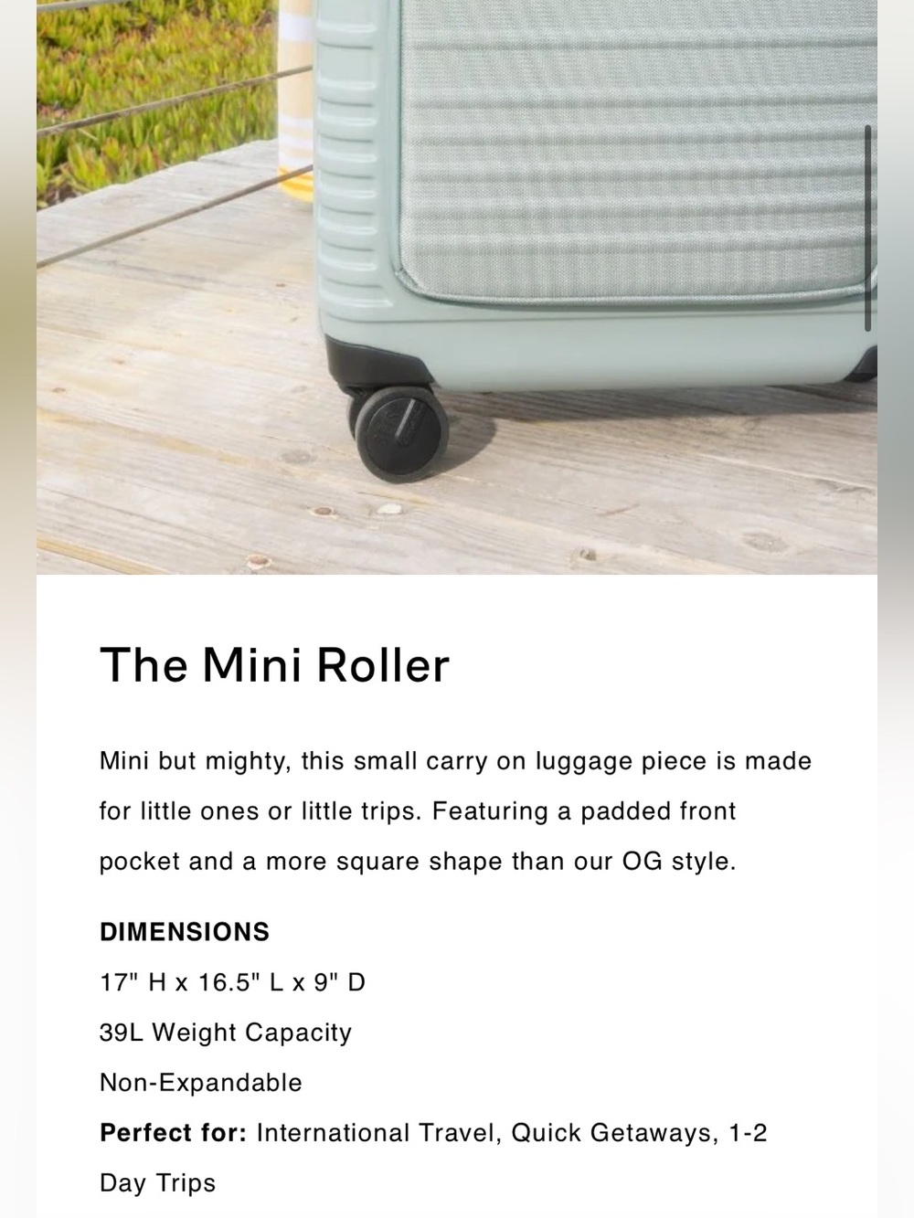 BEIS Olive Green Mini Roller- rare/discontinued - Picture 12 of 16